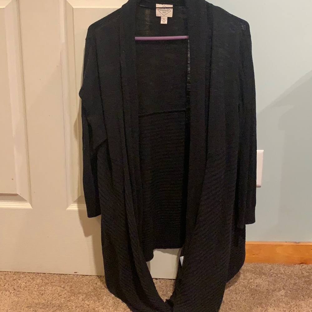 Black cardigan